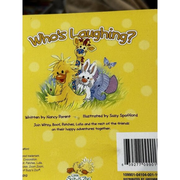 Little Suzy's Zoo by Nancy Parent Who's Laughing? Board Book 2010 Hardcover - Picture 11 of 11